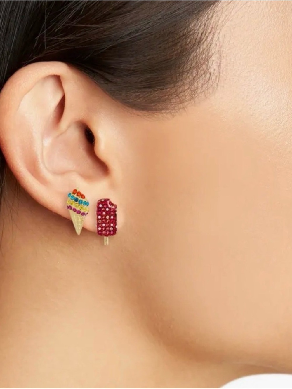 Baublebar Balanced Diet Ice Cream and Popsicle Stud Earrings Set